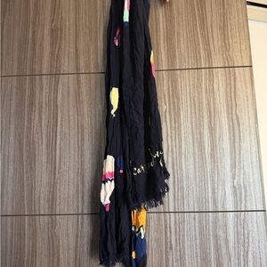 Kate Spade navy scarf with balloon accents